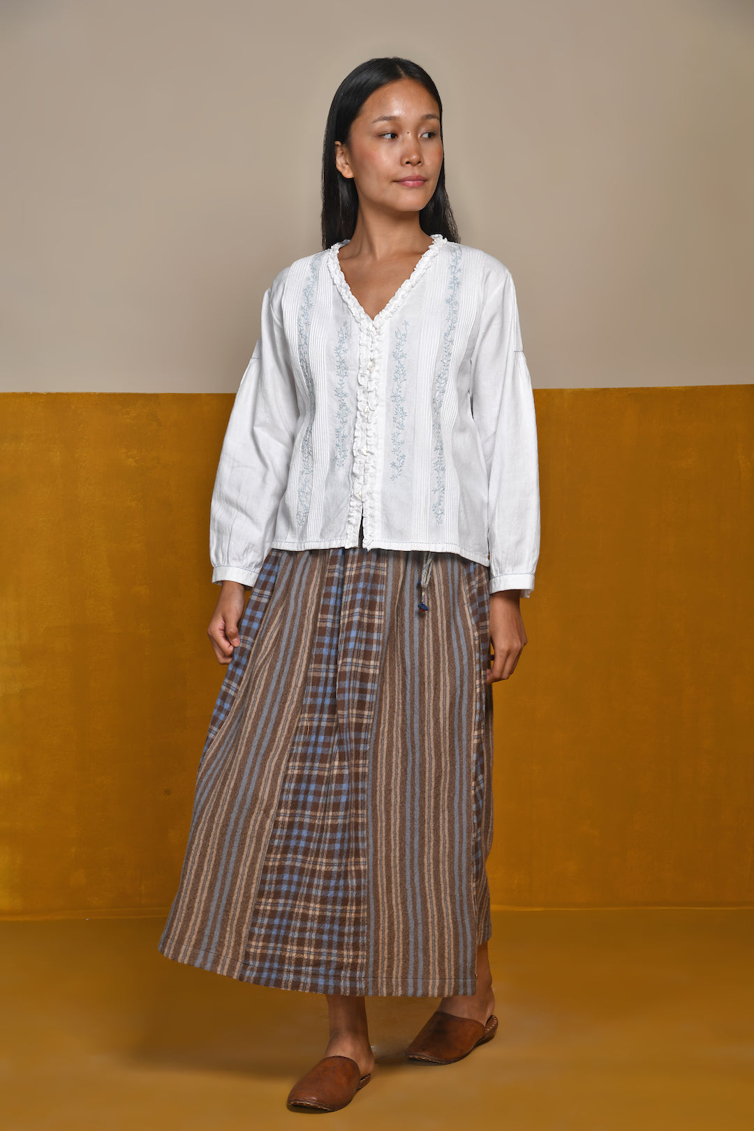 CORA RUFFLE BLOUSE